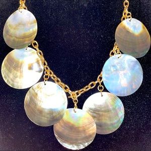 Natasha Shells and Gold Necklace